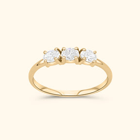 Trio Diamond Ring | 14K Goud